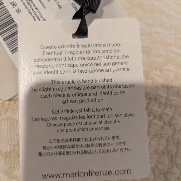 Marlon Firenze Made in Italy Genuine Leather Mini Hand Bag with Gold Bee Accent - Picture 6 of 7